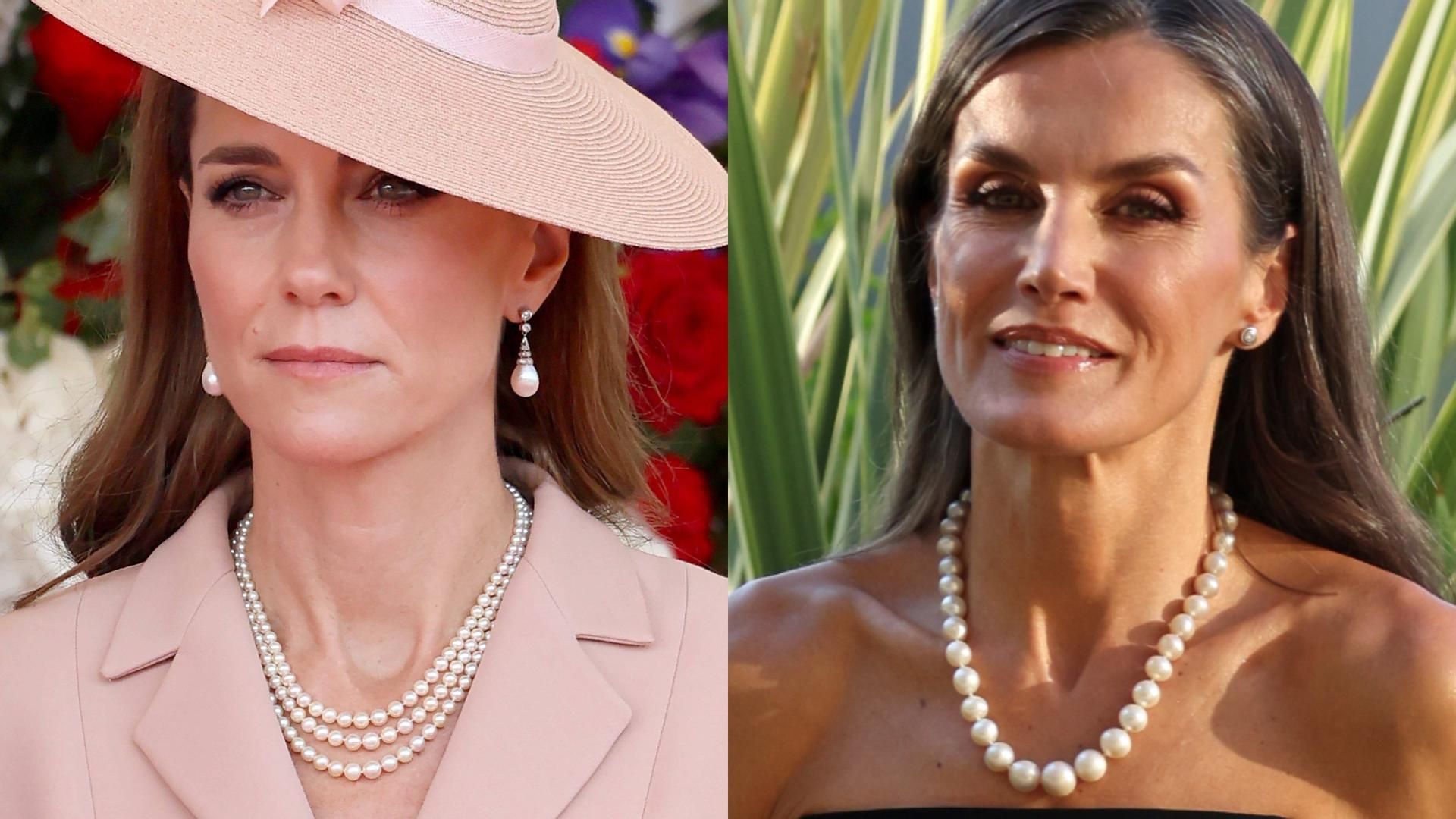 Kate Middleton y la reina Letizia, en un montaje de fotos