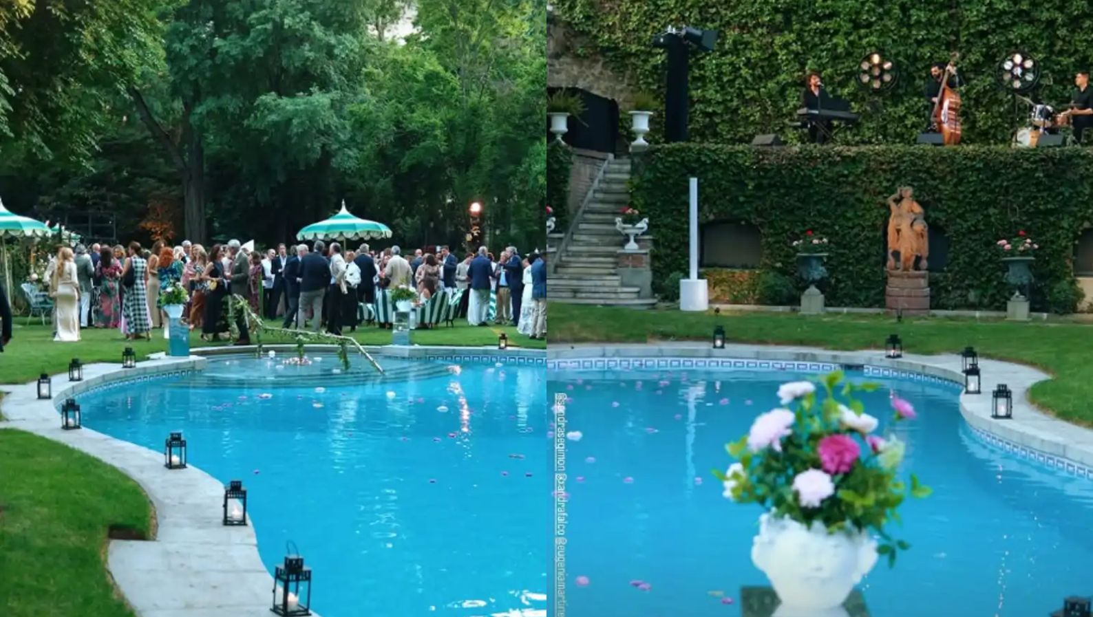 La piscina familiar del Palacio de Liria