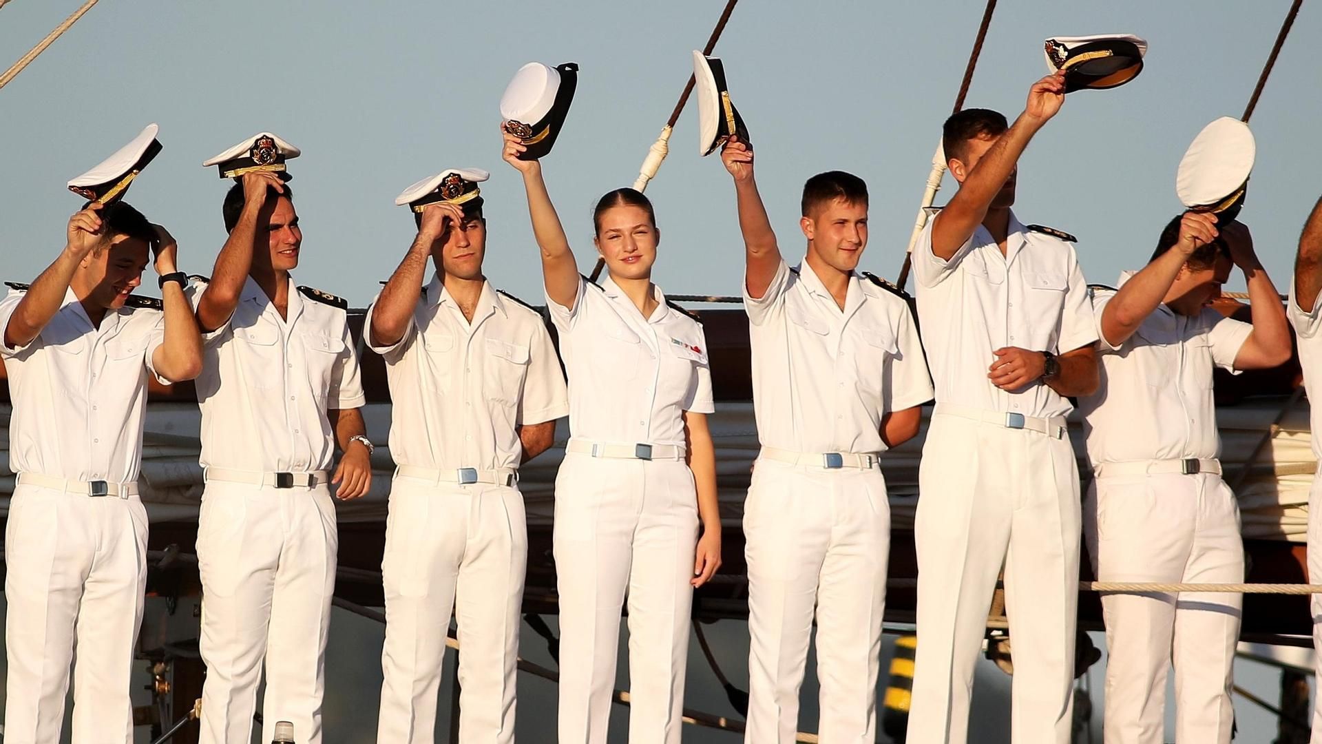 Leonor y sus compañeros de Elcano este 9 de julio