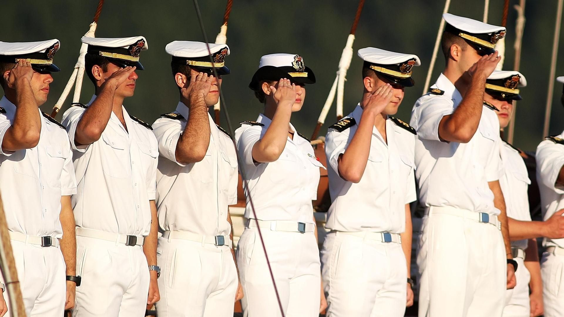 Leonor y sus compañeros de Elcano este 9 de julio