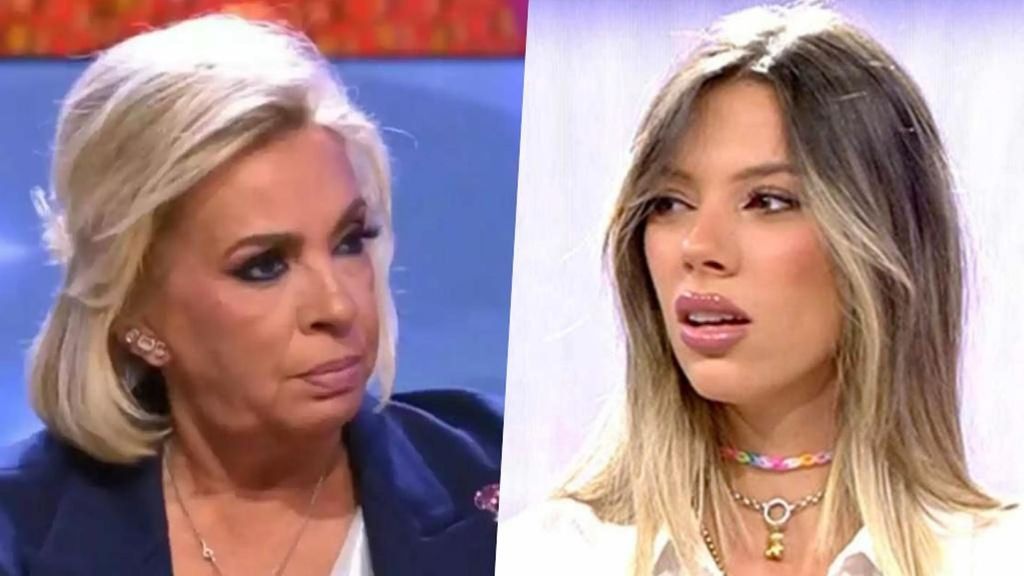 Carmen Borrego y Alejandra Rubio en los platós de Telecinco