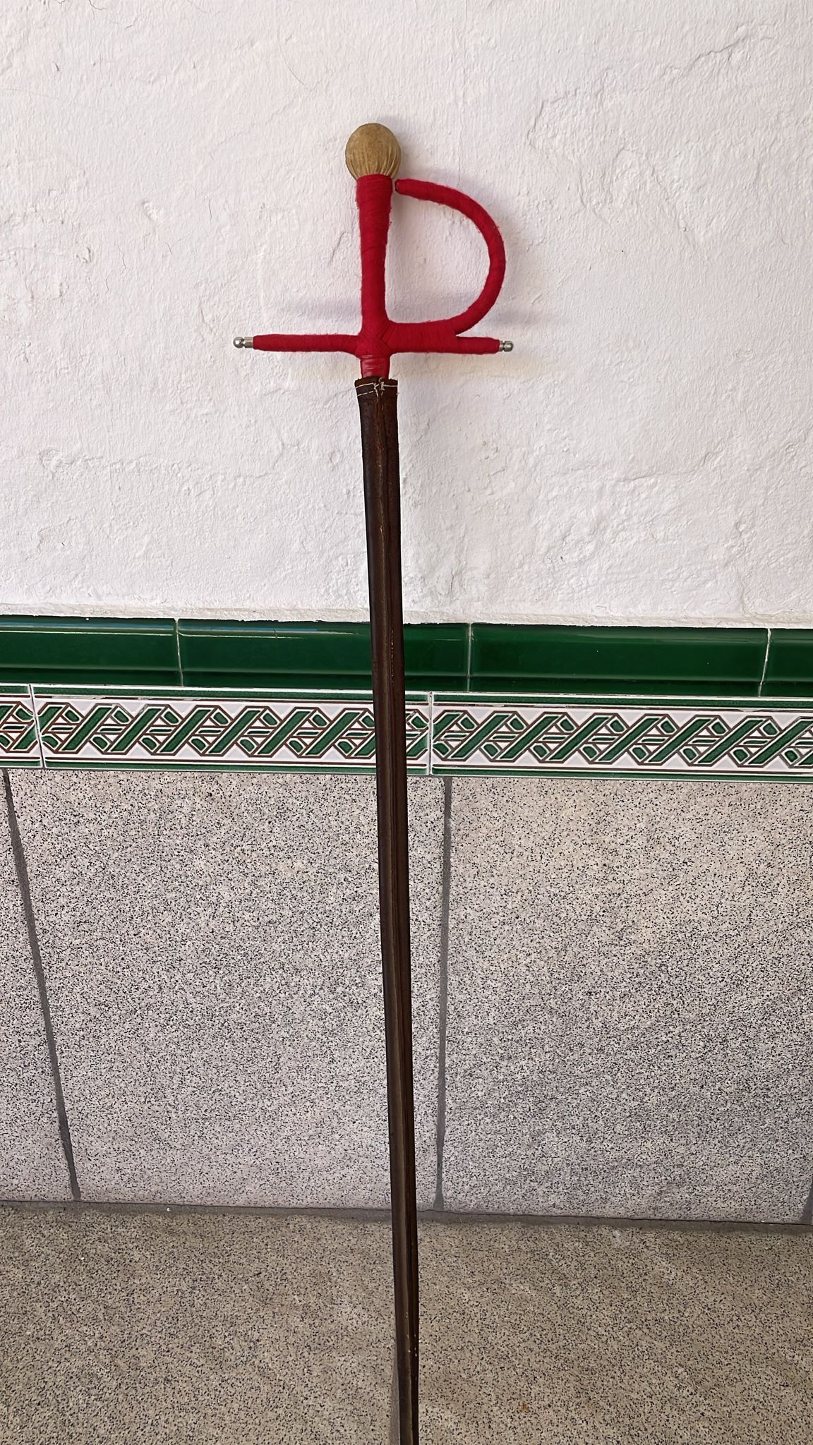 Espada desaparecida en Gerena, Sevilla, del torero Manuel Escribano