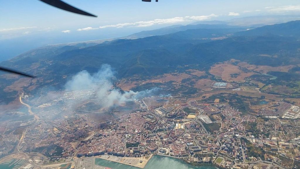 Incendio en Algeciras, Cádiz