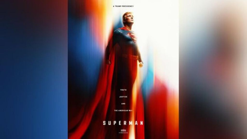 Trump se pone el traje de Superman con ayuda de la Inteligencia Artificial