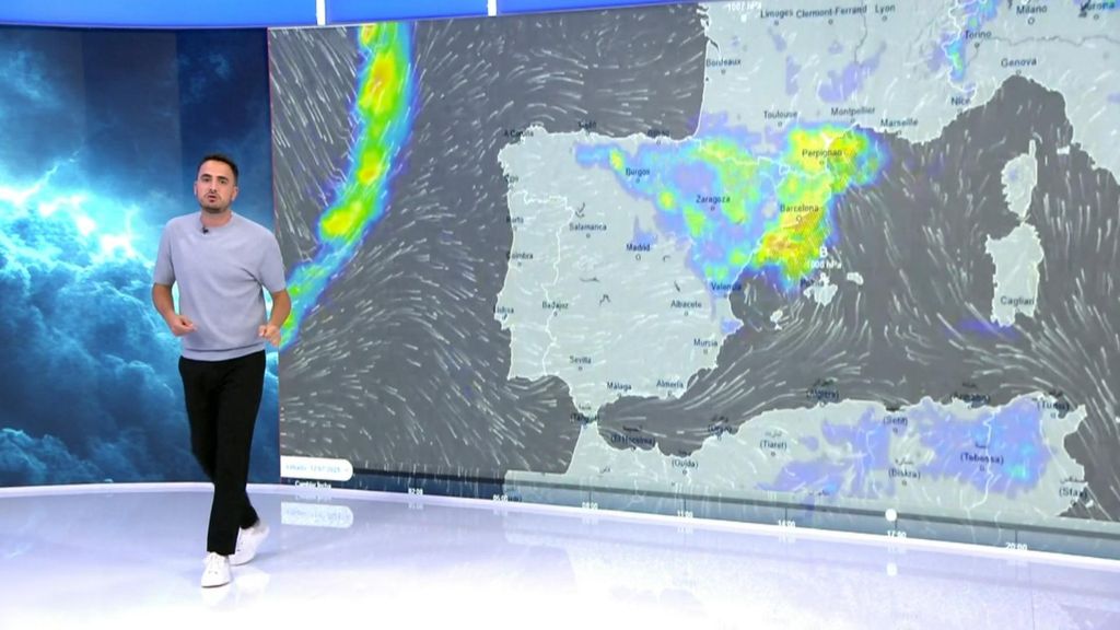 El mapa de la DANA que sacude a pate de España desde este viernes: alerta por tormentas y lluvias torrenciales