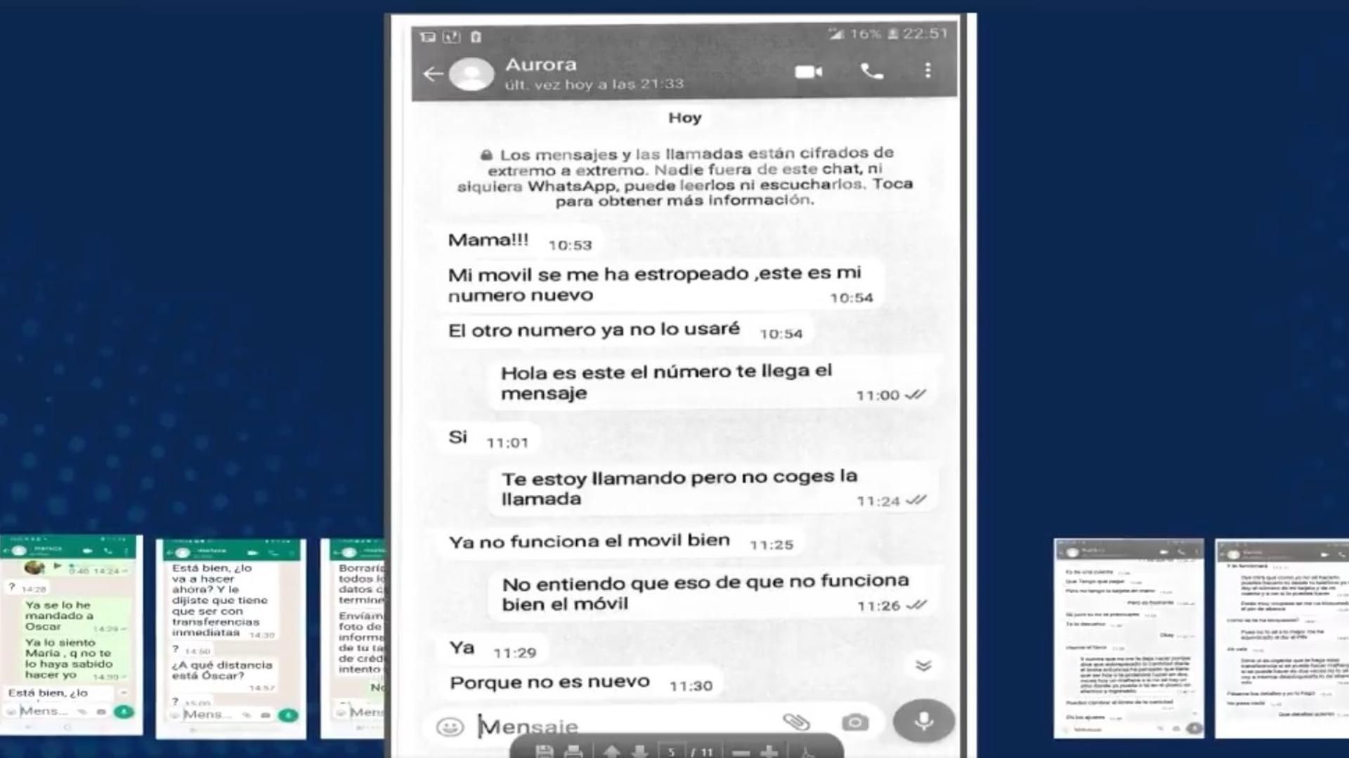 Mensajes de estafadores que usan el método del hijo en apuros