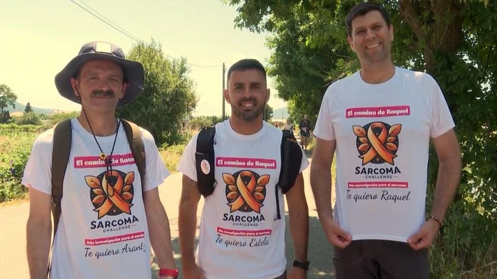 Tres viudos recorren el Camino para recaudar fondos para la investigación contra el sarcoma infantil