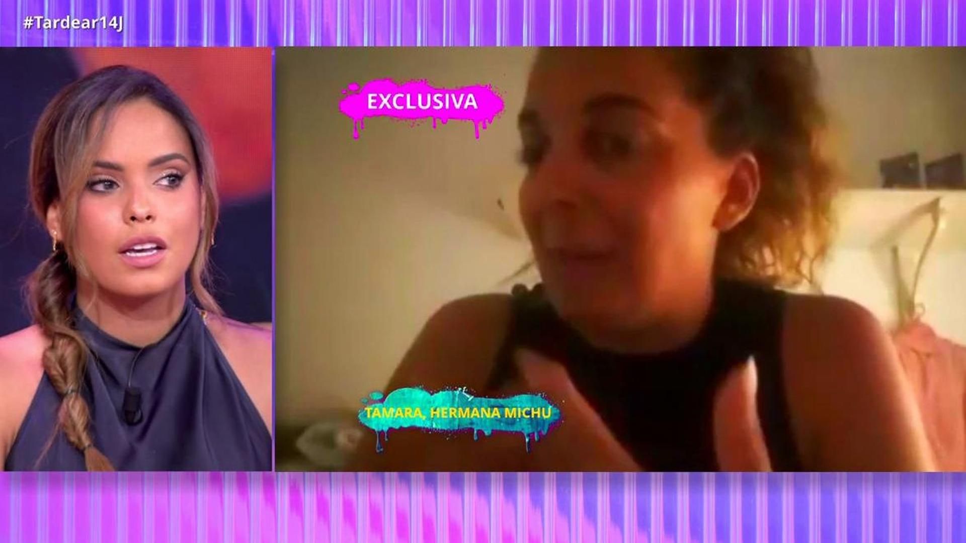El enfado de Gloria Camila tras los ataques de la hermana de Michu, que le  acusa de "mentirosa" y "falsa"