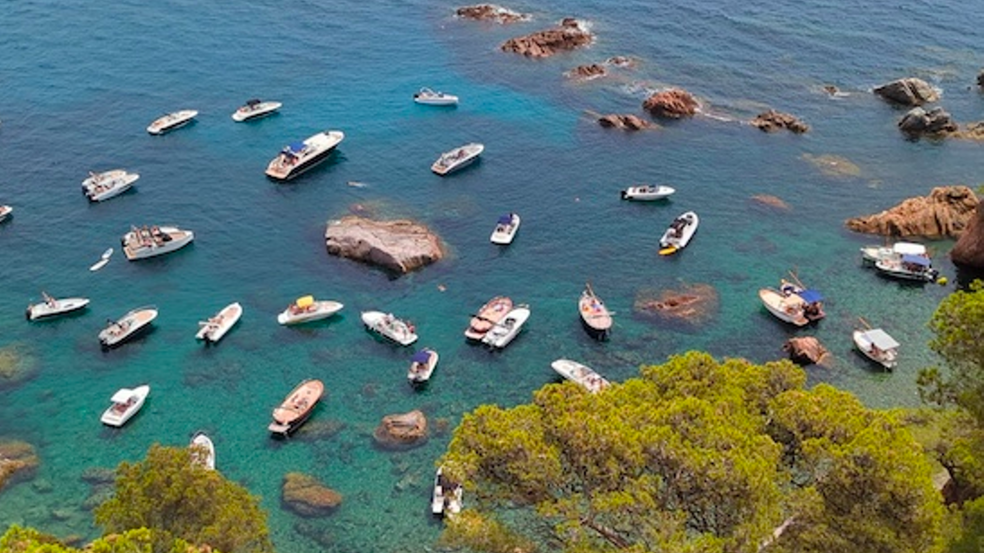 Embarcaciones en la Costa Brava