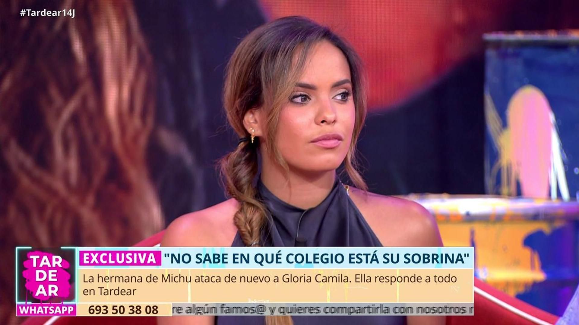 Gloria Camila responde a las acusaciones de la hermana de Michu