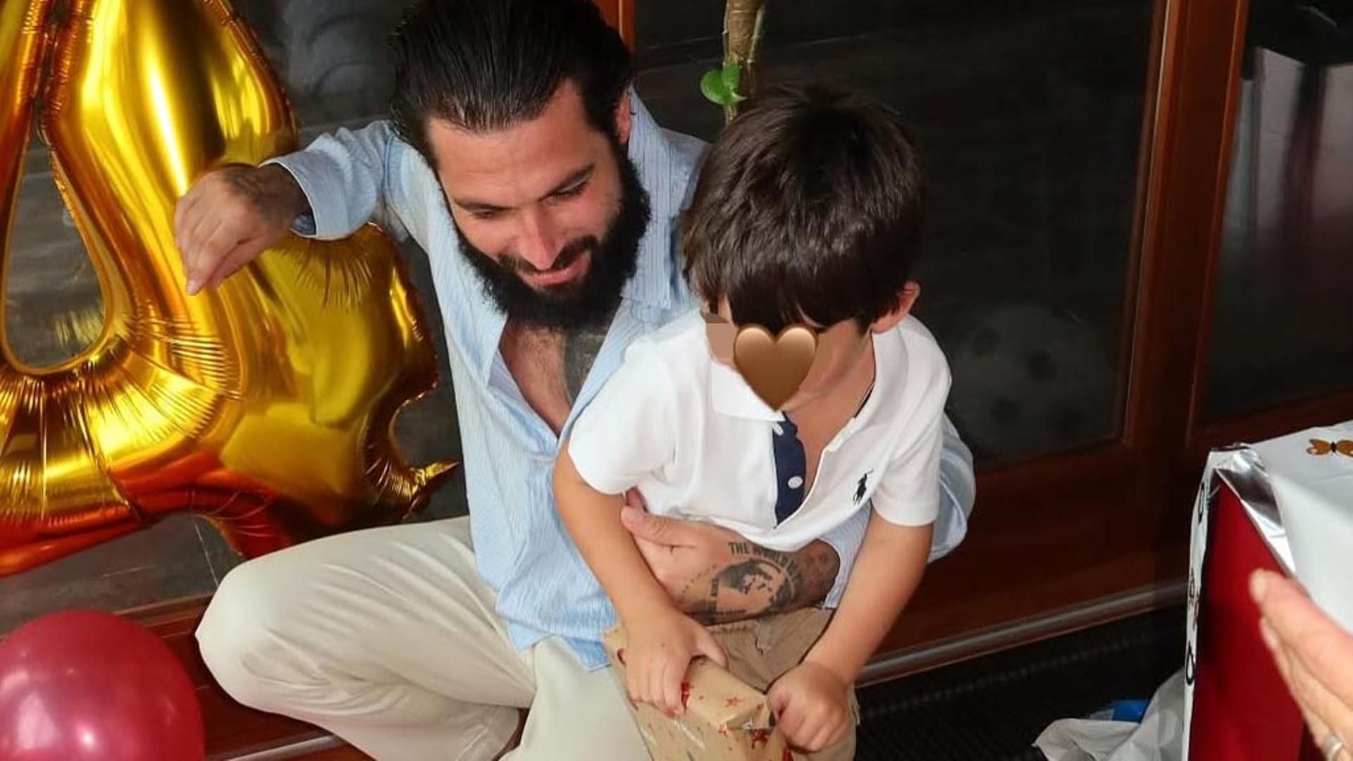 Jota Peleteiro y su hijo Alejandro Jota Peleteiro y su hijo Alejandro