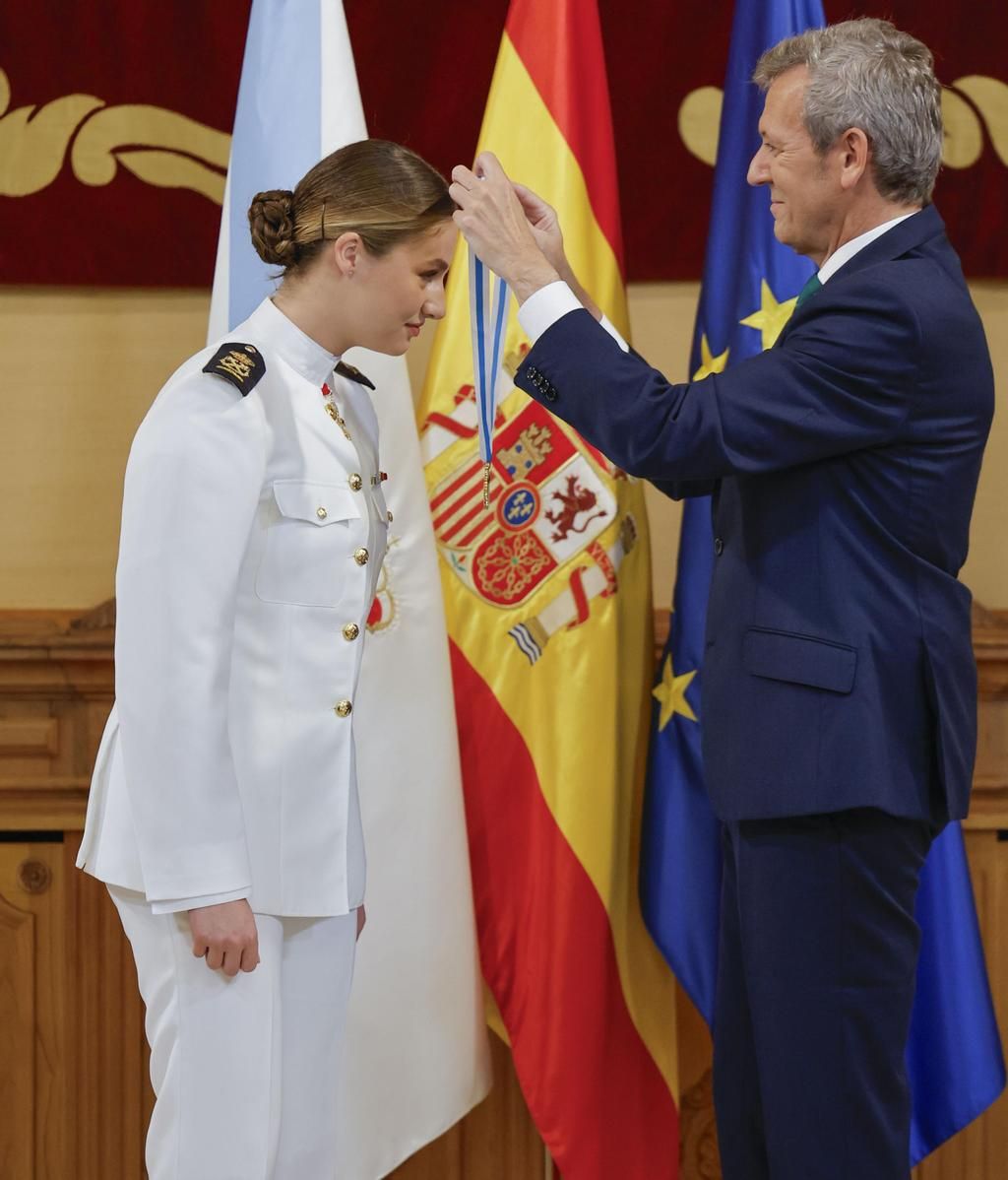 La princesa Leonor recibe la Medalla de Oro de Galicia