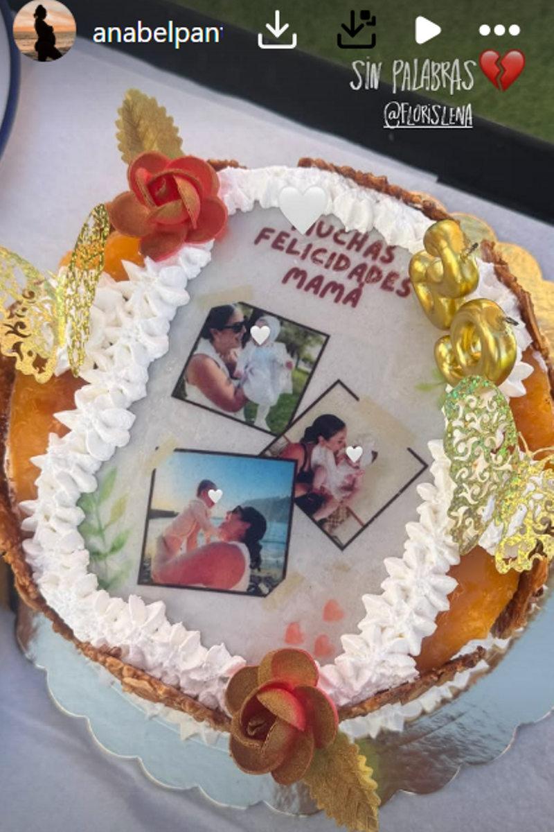 La tarta que ha emocionado a Anabel Pantoja con la que le han sorprendido sus amigos