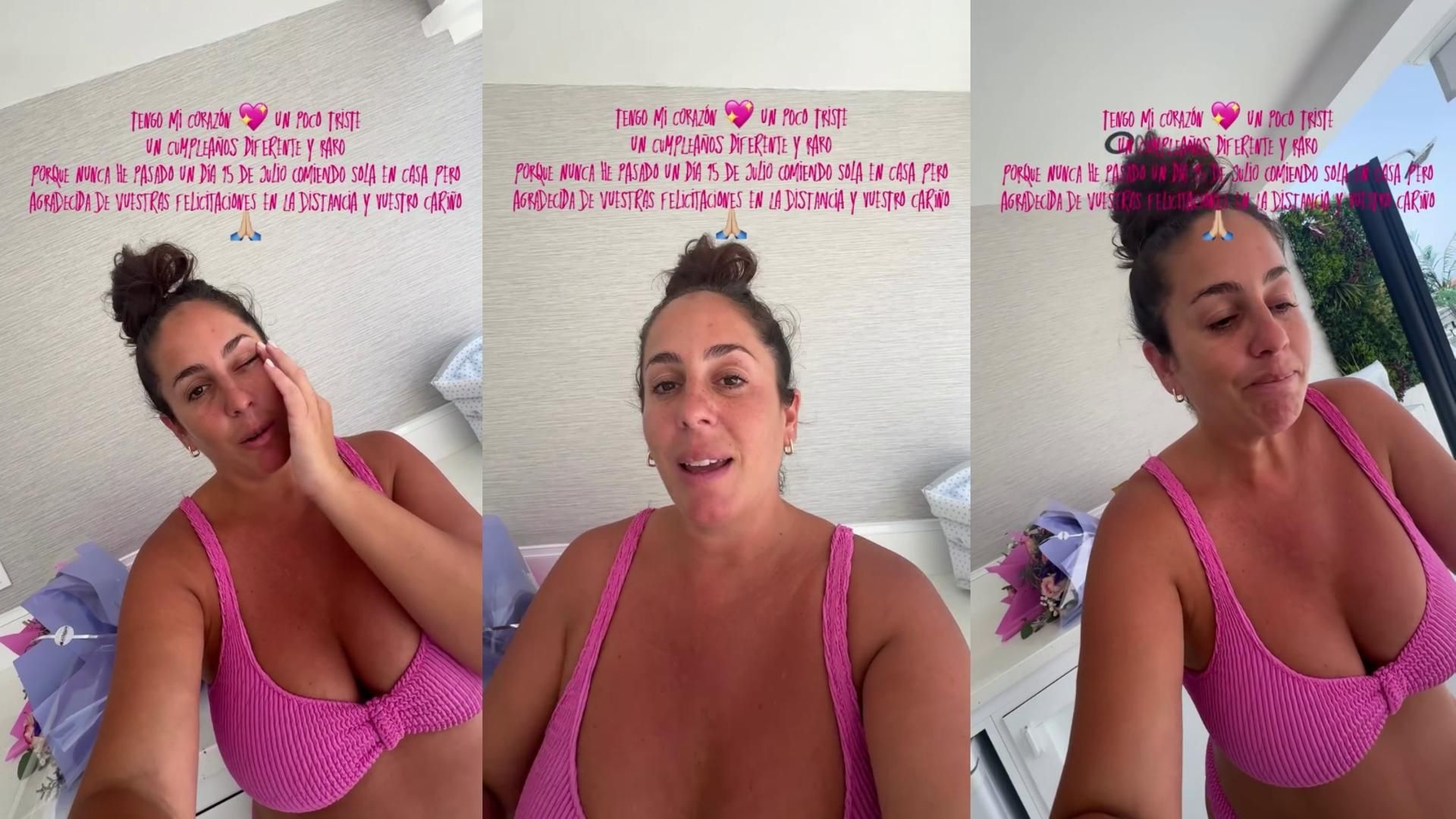 Anabel Pantoja habla de la "soledad" en su cumpleaños