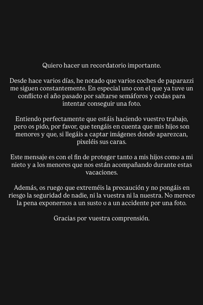 El comunicado de Mar Flores