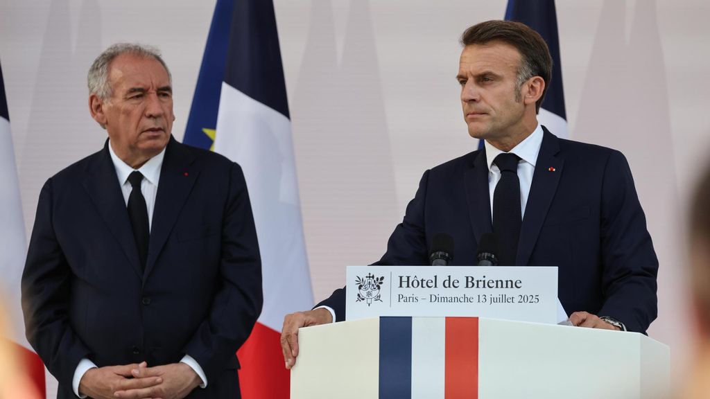 French President Emmanuel Macron addresses the armed forces