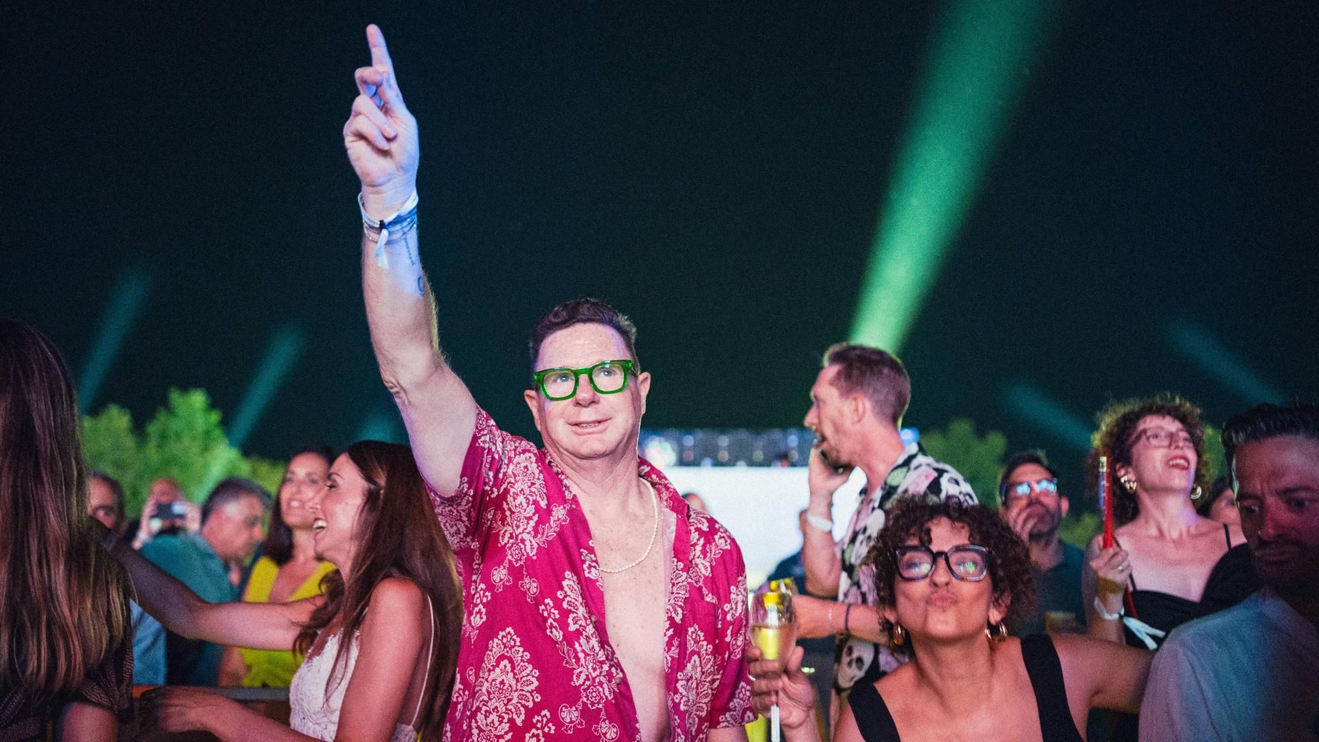 Jorge Cadaval en el concierto de Kylie Minogue