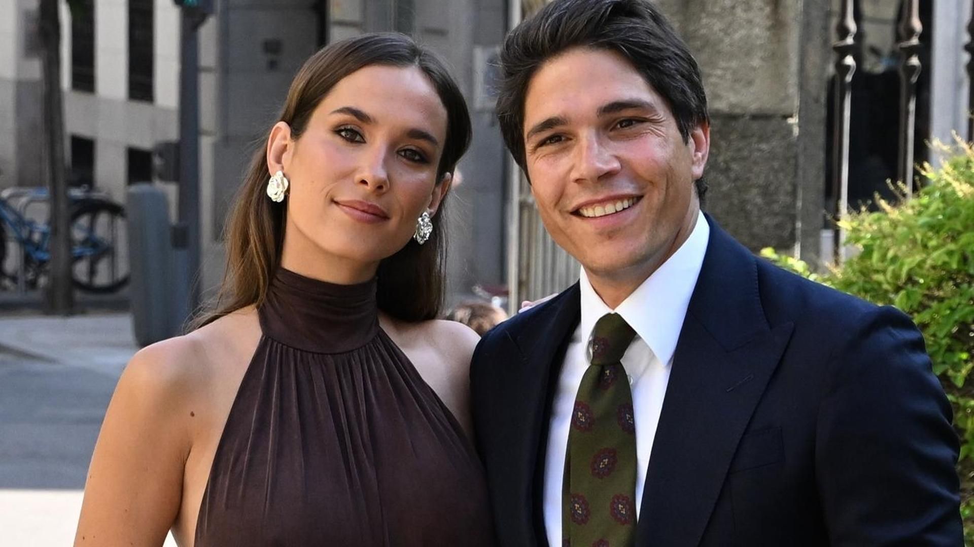 María Pombo, junto a Pablo Castellano