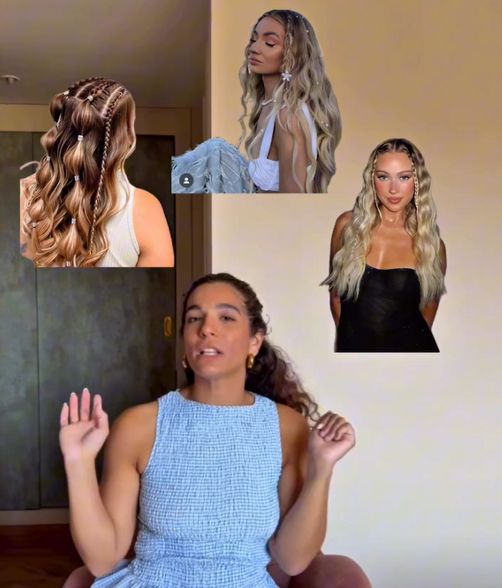 Alma Bollo completa su look festivalero con un peinado creativo