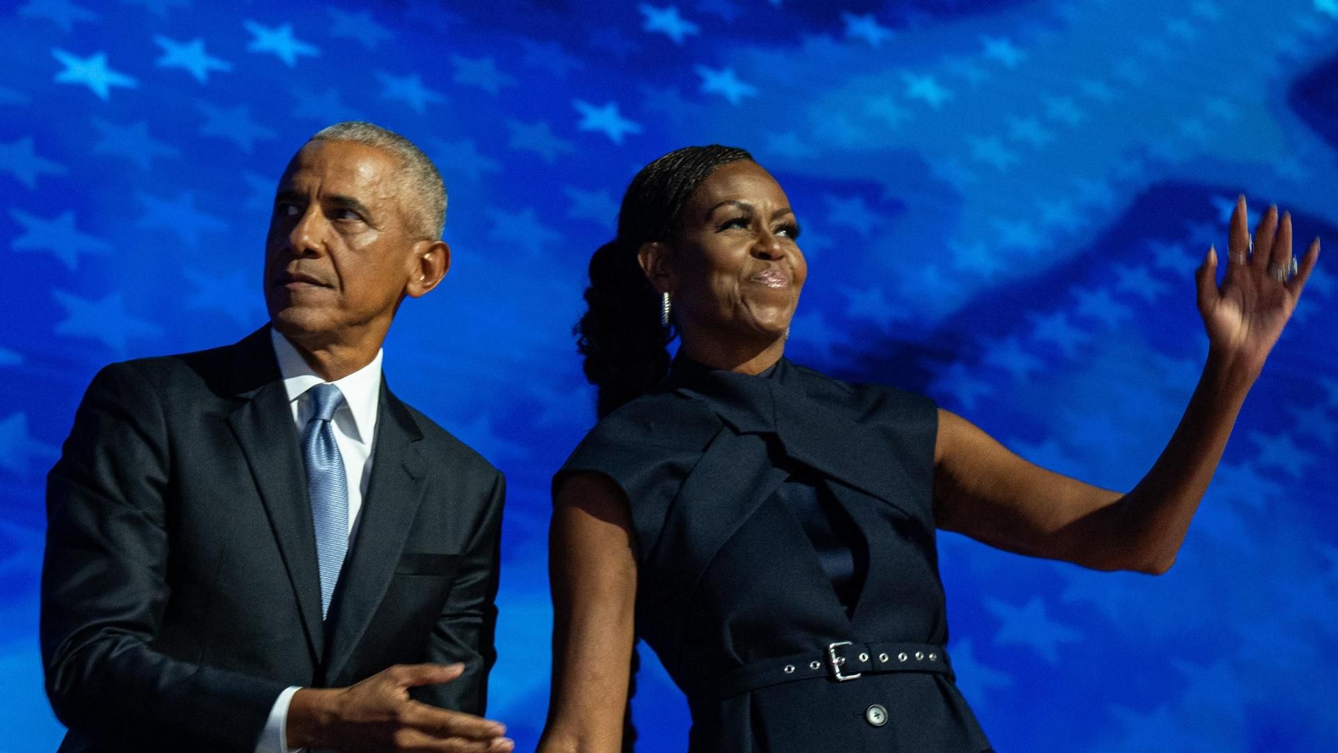 Barack Obama y su mujer, Michelle Barack Obama y su mujer, Michelle