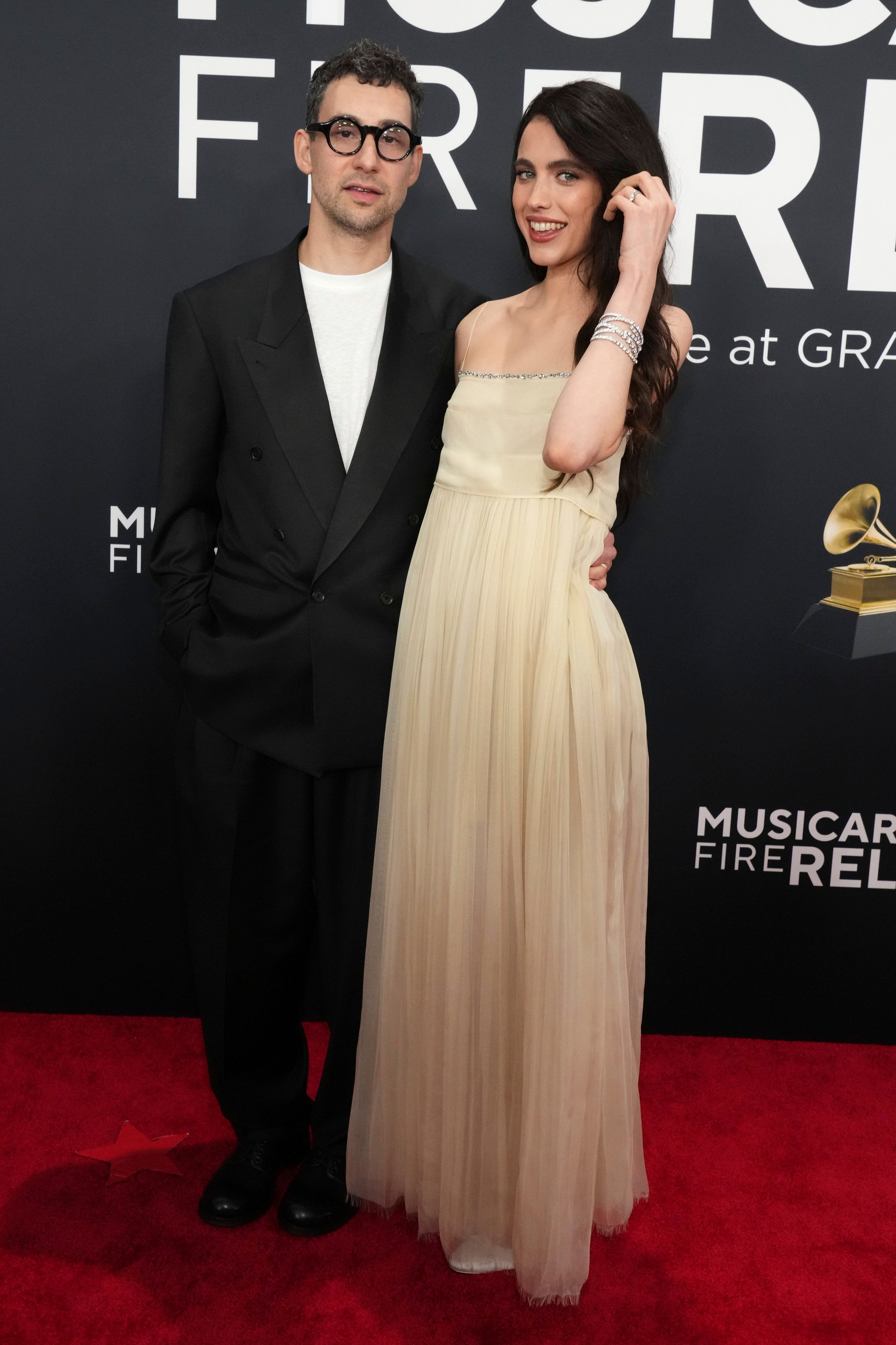 Jack Antonoff y su mujer Margaret Qualley, en una foto de archivo