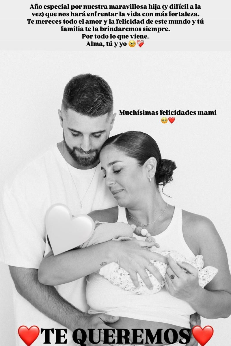 La felicitación de David Rodríguez a Anabel Pantoja