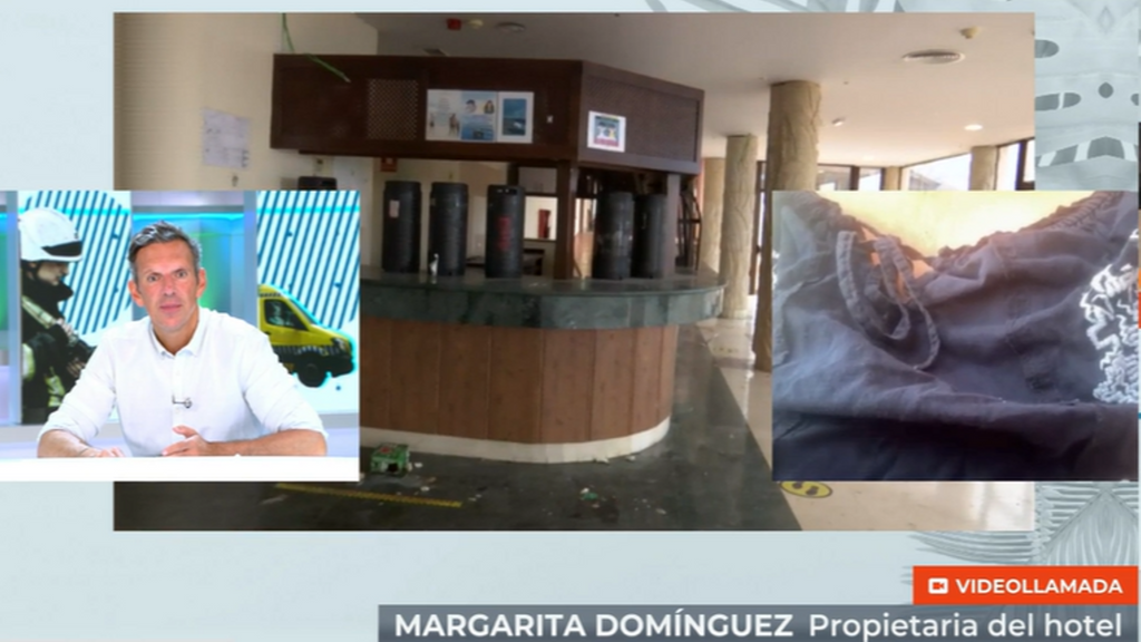 La propietaria del hotel de Adeje incendiado y tomado por okupas: "El juez no ve indicios de criminalidad, es desesperante"