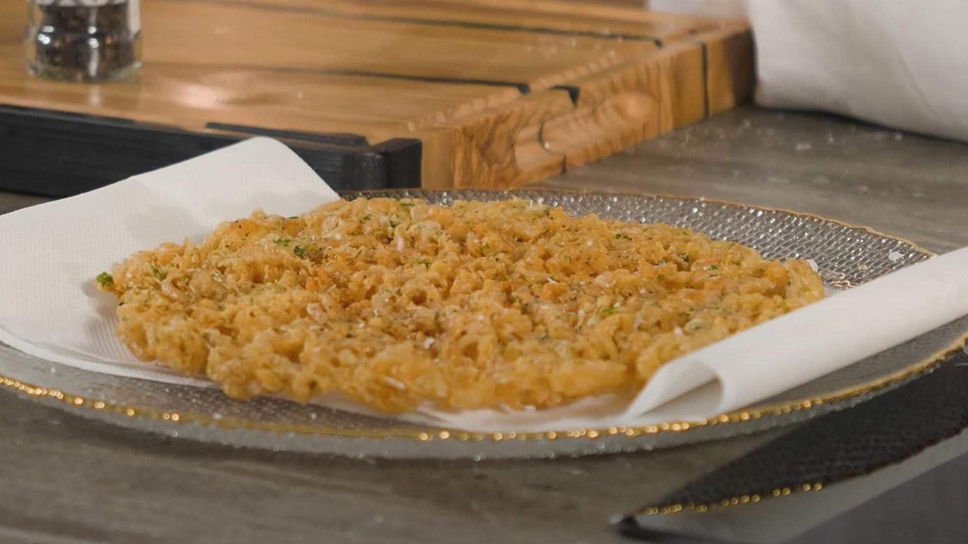 La tortillita de camarones de Dani García