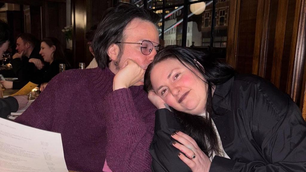 Lena Dunham y su marido actual