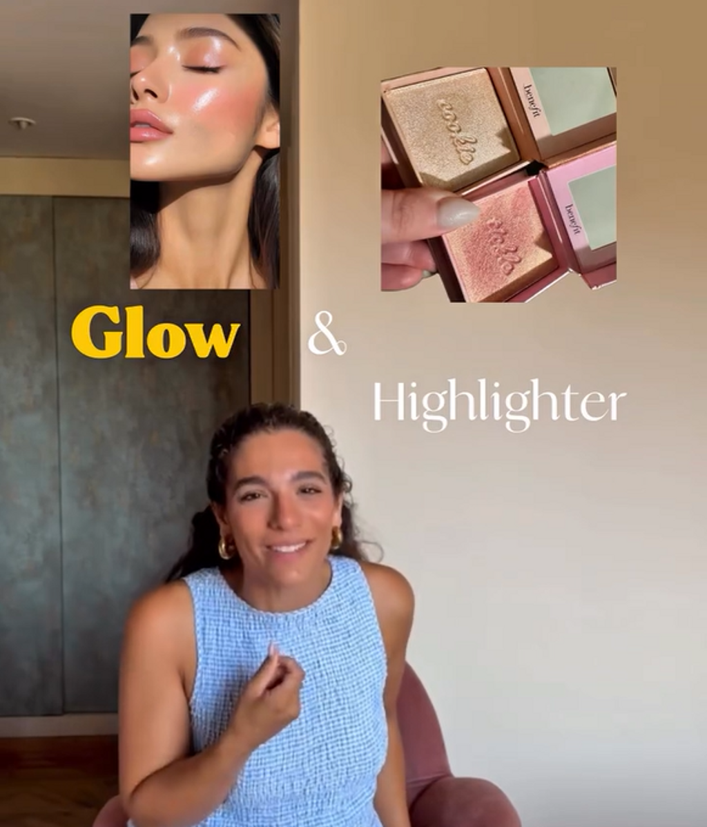 lma Bollo opta por un estilo sencillo pero luminoso, destacando el uso del iluminador