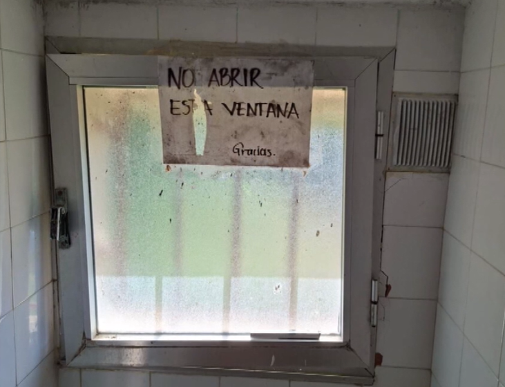 Otra de las imágenes compartidas que muestra el estado de las ventanas