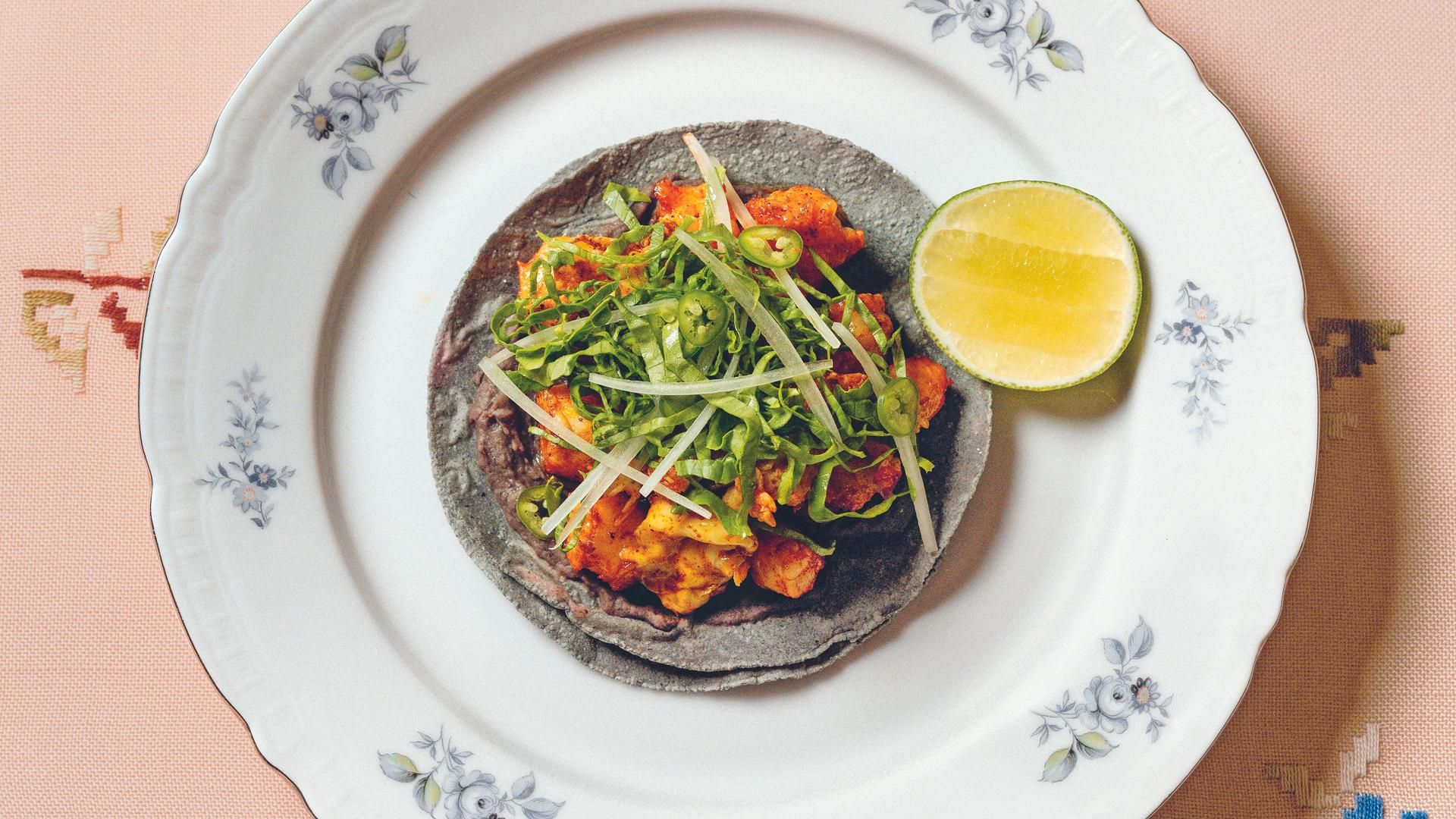 Taco de camarón