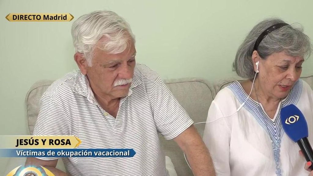 Rosa y Jesús, victimas de okupación de su casa vacacional: "Me ha dado un ataque al corazón, estoy sufriendo mucho"
