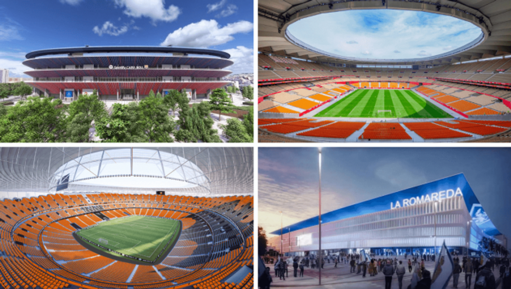 algunos de los estadios de espana para el mundial 2030