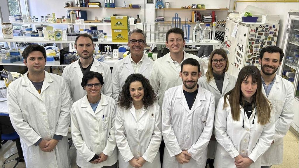Equipo de investigadores de la Universidad Complutense de Madrid (UCM), que ha analizado un gen que hace invencibles a bacterias frente a antibióticos vitales, el 15 de julio de 2025.