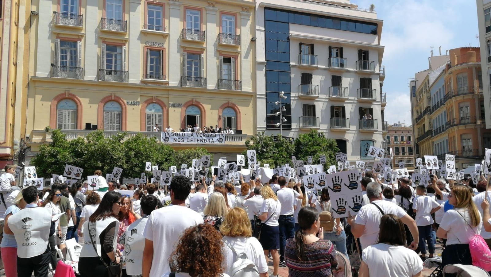 Familiares y vecinos de la pequeña Lucía Vivar piden justicia en una imagen de archivo