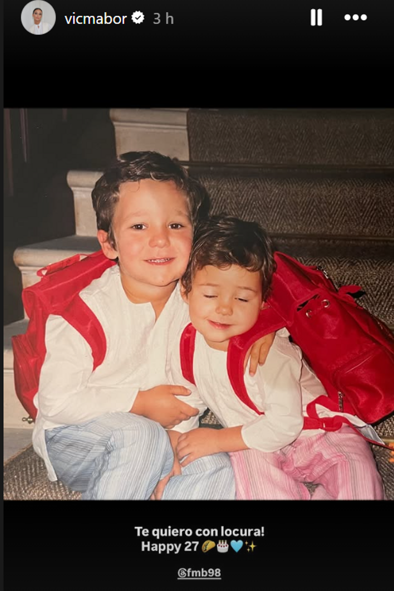 Felipe Froilán y Victoria Federica de pequeños