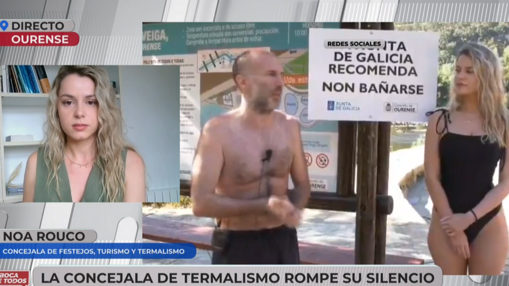 La concejala que aparece junto al alcalde de Ourense en unas termas responde a las polémicas: "A mí nadie me prefiere calladita"
