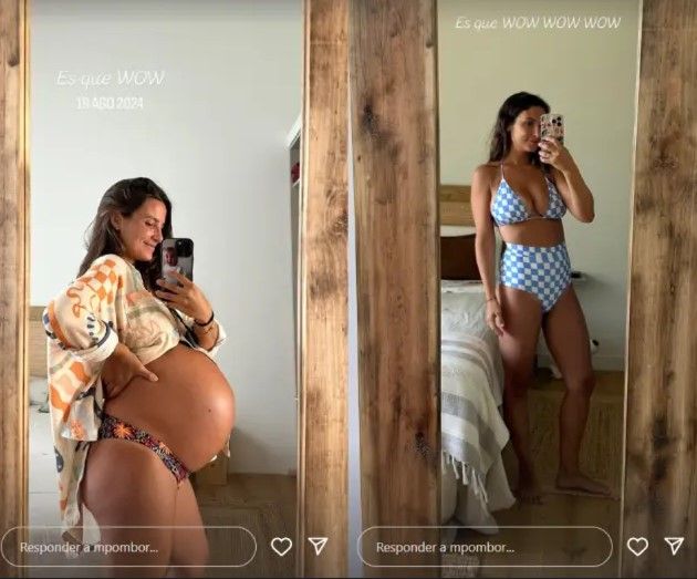 Marta Pombo enseña su cuerpo un año después de sus mellizas
