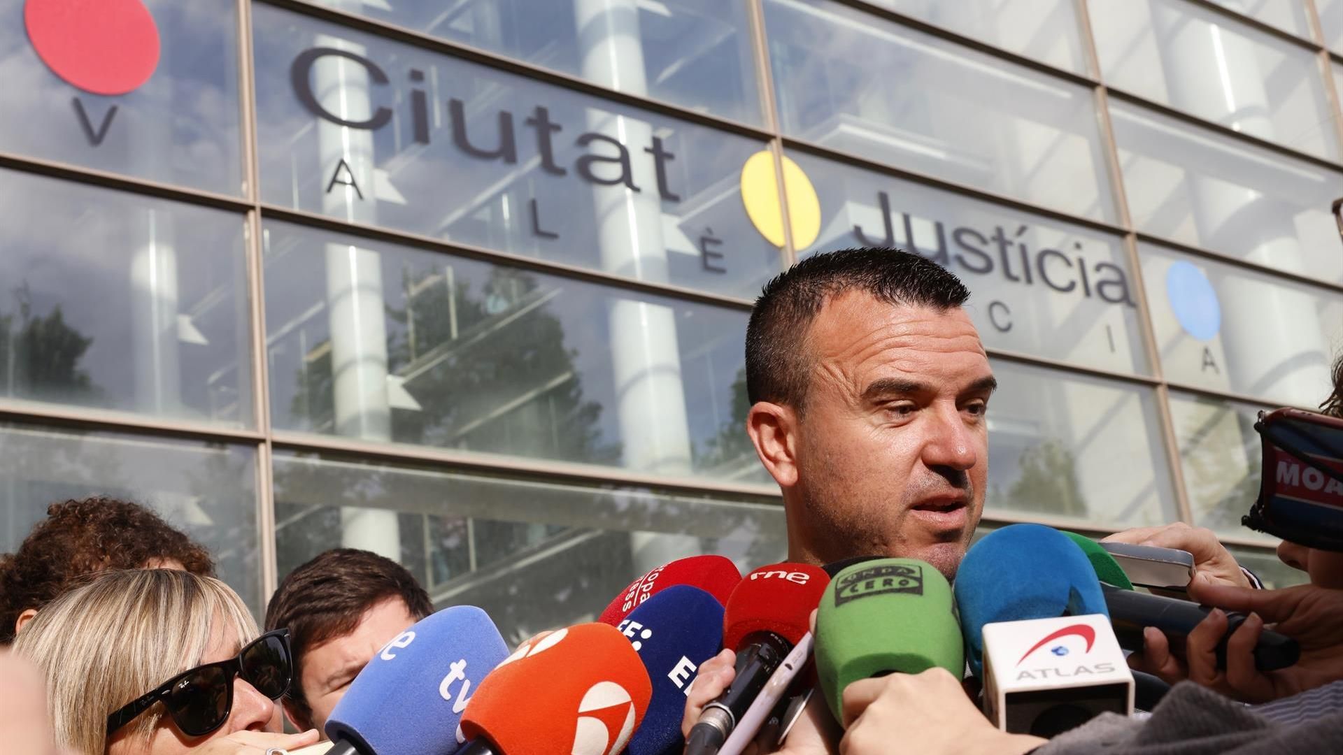 Mompó a su llegada a la Ciudad de la Justicia hace unos meses Mompó a su llegada a la Ciudad de la Justicia hace unos meses
