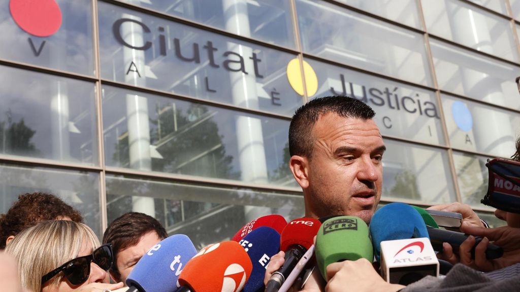 Mompó a su llegada a la Ciudad de la Justicia hace unos meses