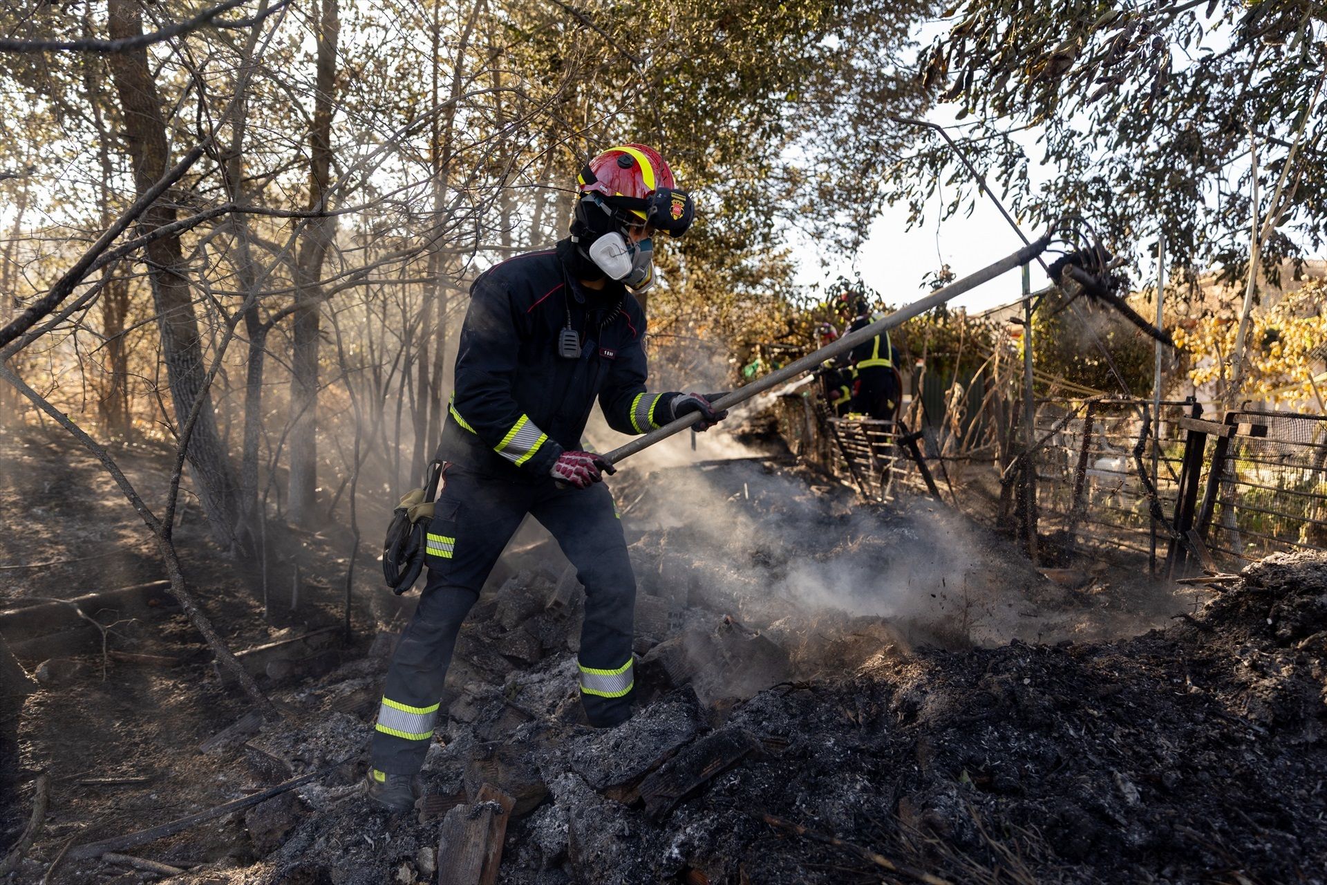 Así pasaron la noche los vecinos afectados por el incendio de Toledo