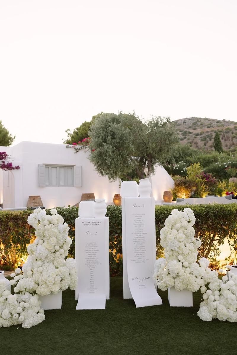 Decoración de la boda