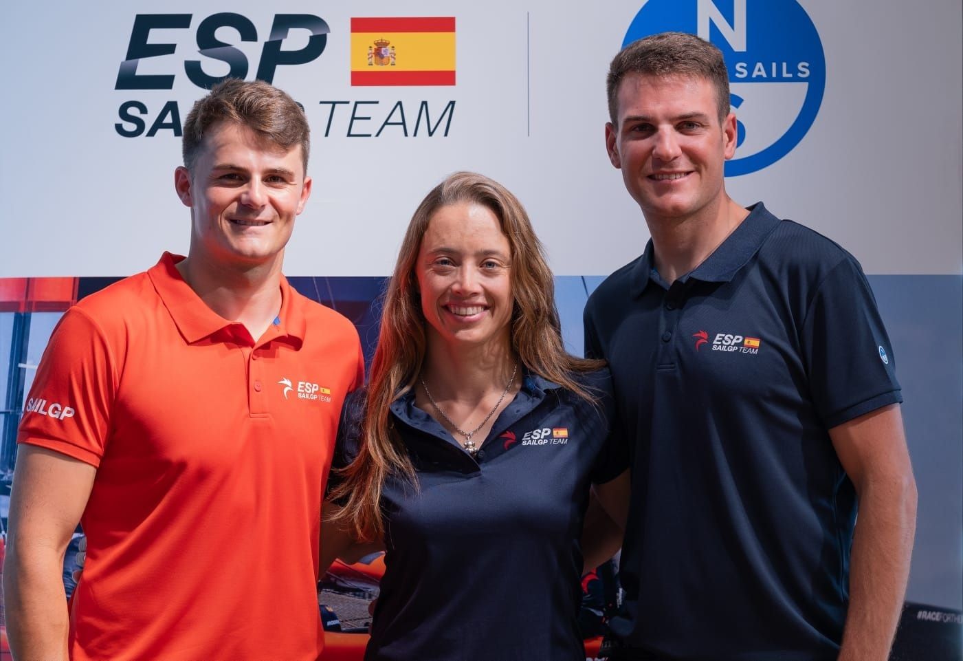 Diego Botín y Nicole Van Der Velden, junto a su compañero Joan Cardona