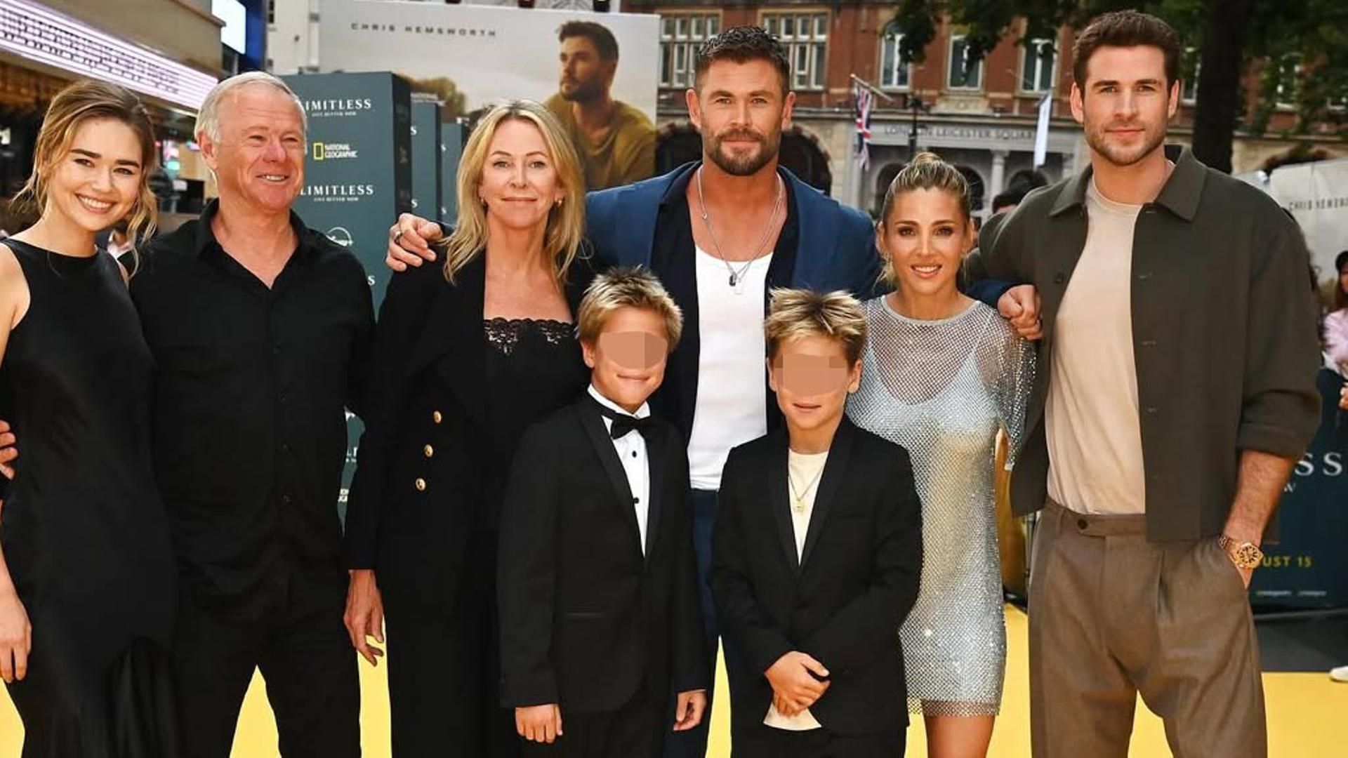 Elsa Pataky, Chris Hemsworth y toda su familia