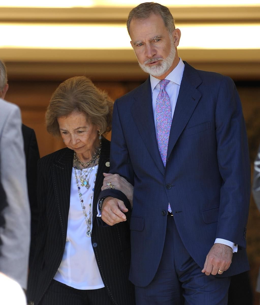 La reina Sofía y el rey Felipe