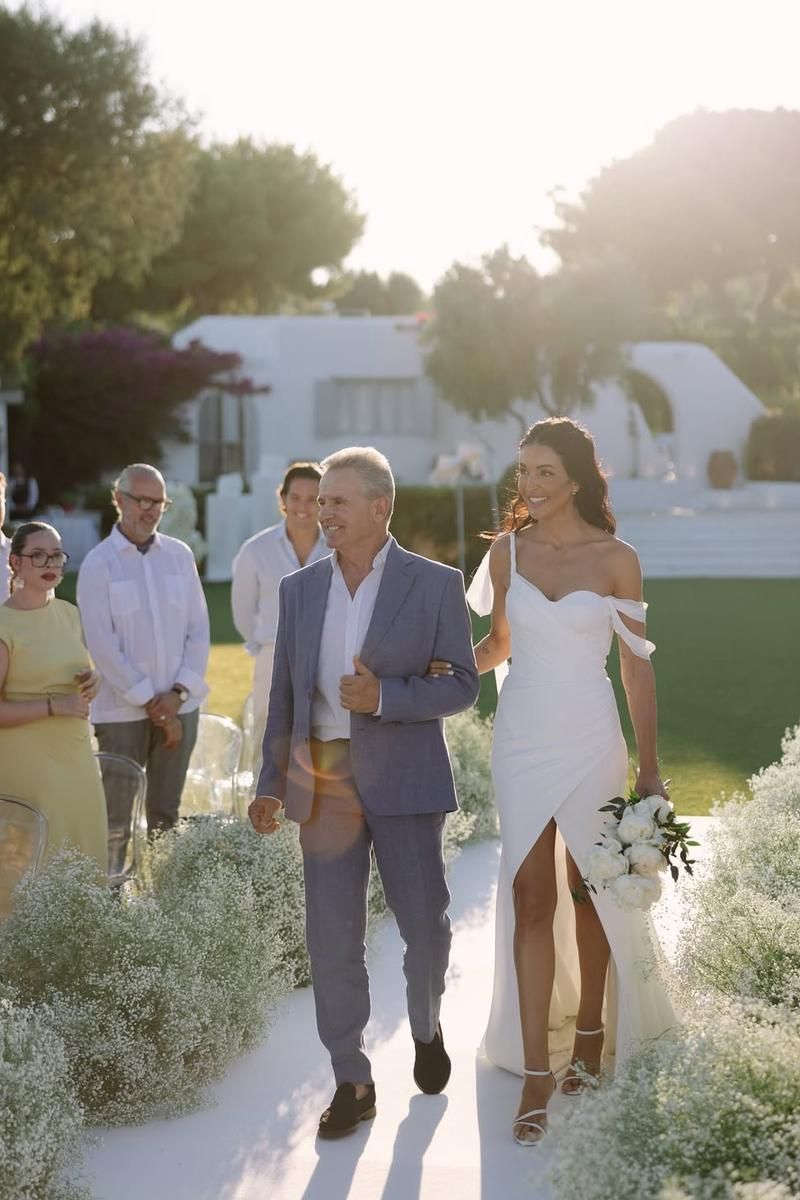 Noelia López y el padrino