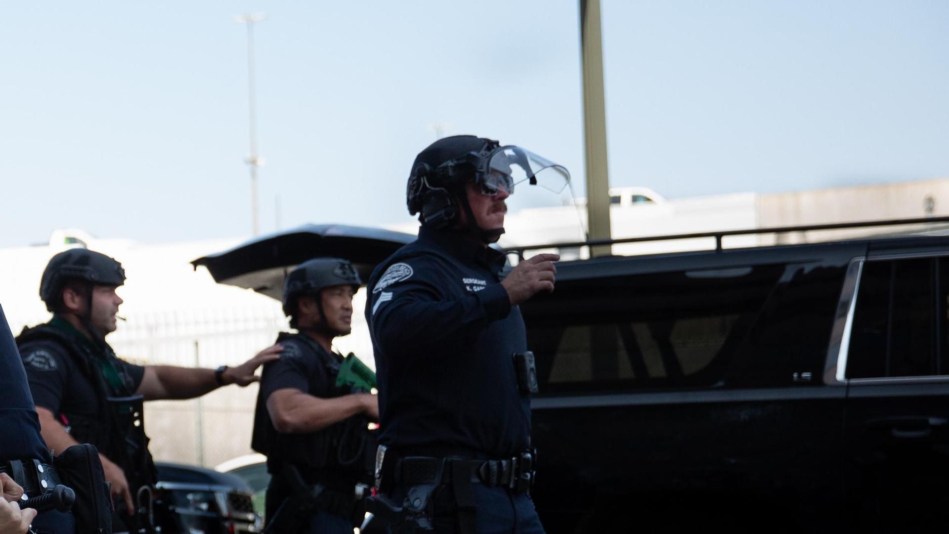 Imagen de archivo de agentes de Policía en Los Angeles, Estados Unidos