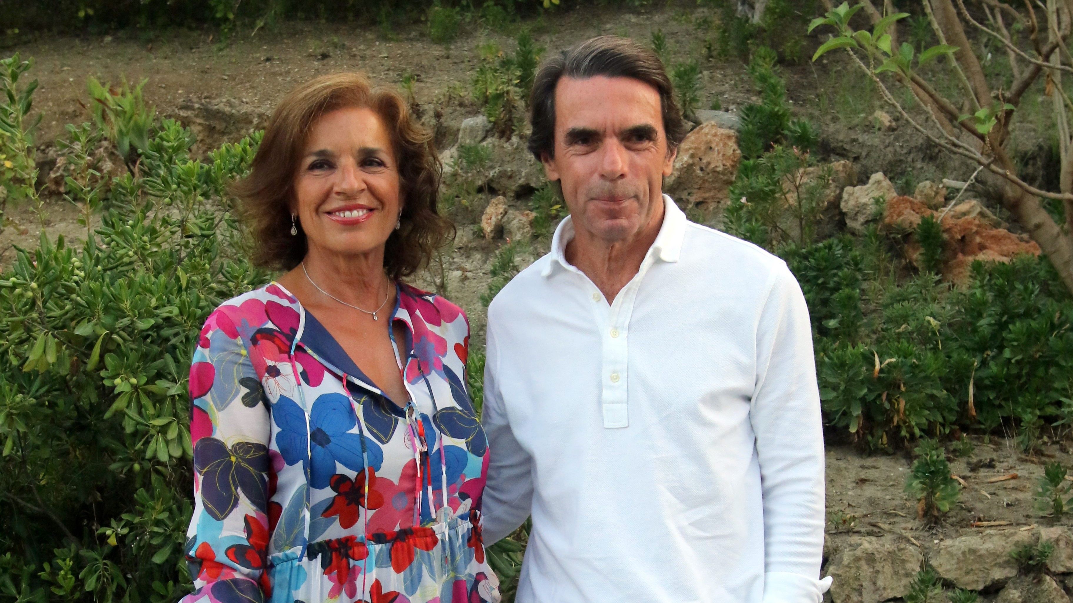 El matrimonio Aznar en Marbella. FUENTE: Cordonpress