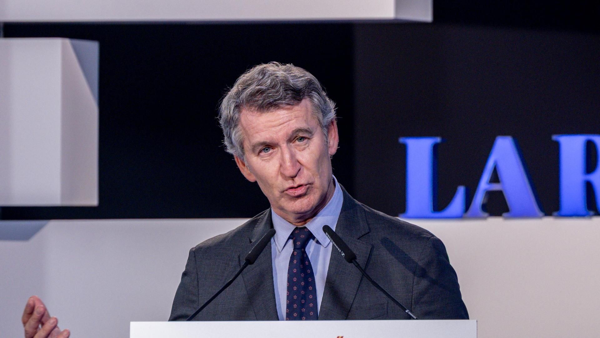 El presidente del Partido Popular, Alberto Núñez Feijóo